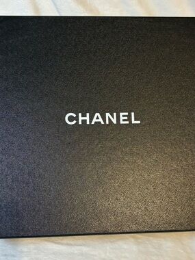CHANEL Black Box with White Logo 12”x15”x5.5”